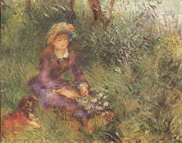 Madame Renoir met hond, Pierre Renoir